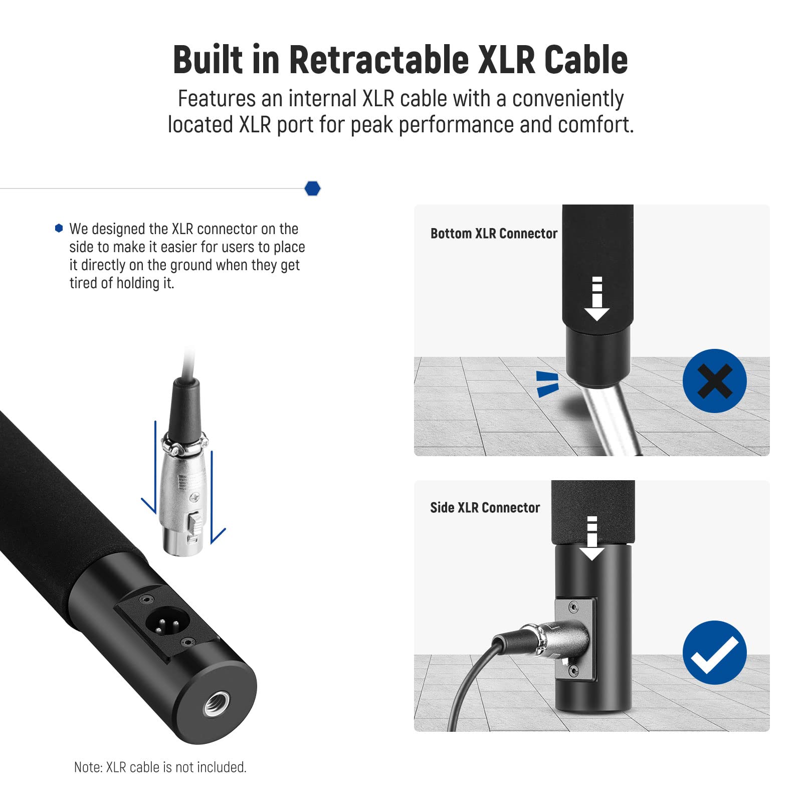 Neewer NW088 マイクブーム/マイクポール Amazon | NEEWER NW-088 ハンドヘルド マイクブームポール アーム 5